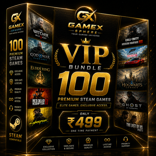 GameX Sphere 100 Premium Steam Games VIP Bundle