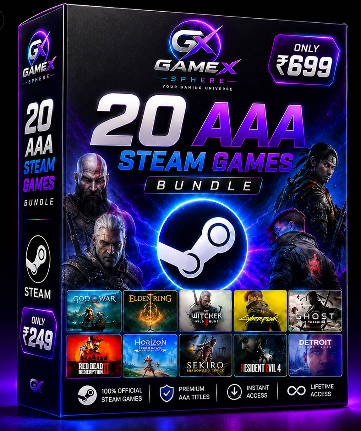 GameX Sphere 20 Premium AAA Games Bundle